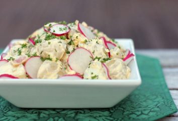 Salade de radis et les œufs: recettes