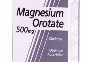"(orotas Magnesie) Magnesio Orotato»: indicación, instrucción, análogos, comentarios