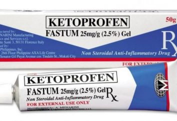 "El ketoprofeno" (gel): manual de instrucciones, comentarios, descripción, precio