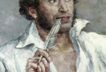 A imagem do autor do romance "Eugene Onegin", Pushkin