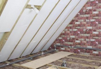 Isolation thermique de toit grenier de l'intérieur à la main. Scheme, matériaux et conseils