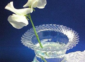 Stworzenie z niczego: wazon z plastikowych butelek z ich rąk, jak również inne rzemiosło