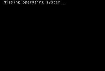 Brakujące system operacyjny: co zrobić z błędem?