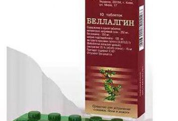 Tabletki „Bellalgin”: Wskazania do stosowania i analogów